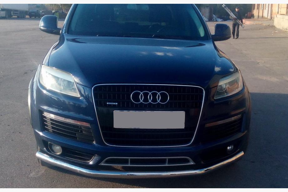 Audi Q7 2005-2015 гг. Передняя защита ST008 (нержавейка) d51 Image