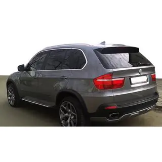 Накладка на задний бампер (2007-2010, грунтованная под покраску) BMW X5 E70 2007-2013 гг. фото 1