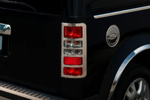 Ford Connect 2002–2006 гг. Хромированные накладки на задние фонари (2 шт., нержавейка) фото 3
