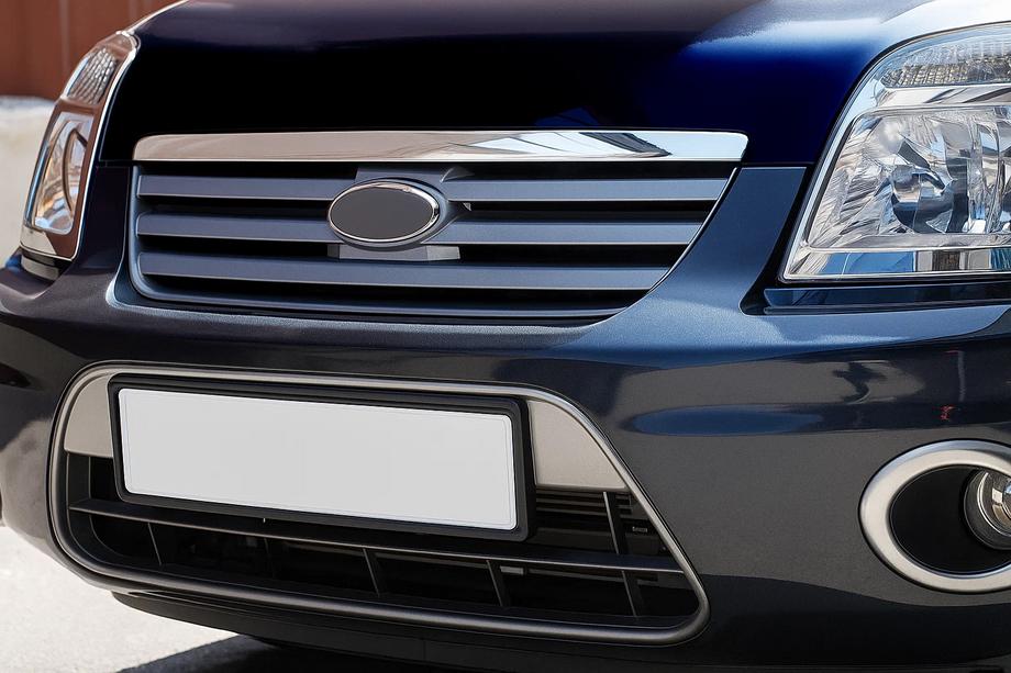Ford Connect 2010-2013 гг. Хромированная накладка на кромку капота Хромированный пластик Image