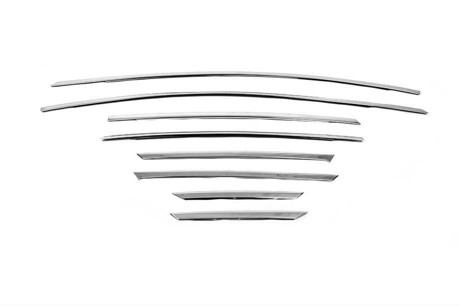 Ford Focus III 2011-2017 гг. Верхние молдинги окон нержавейка (8 шт) Фото 2