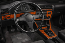BMW 3 серия E30 1982–1994 гг. Накладки на Панель Приборов Темное дерево фото 1