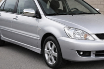 Mitsubishi Lancer 9 2004-2008 гг. Хромированные Накладки на Зеркала (2 шт.) фото 1