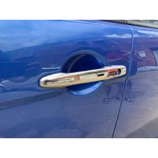 Хромированные Накладки на Ручки (4 шт., Нержавейка) Mitsubishi Outlander 2006-2012 гг. фото 1
