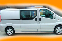 Opel Vivaro 2001–2015 гг. Боковые трубы (2 шт., нержавейка) фото 9