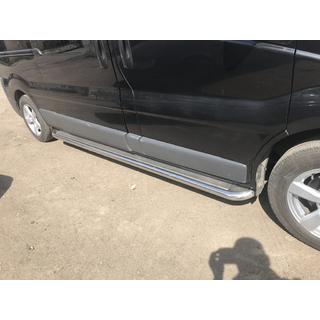 Боковые Подножки Premium (2 шт., Нержавейка) Opel Vivaro 2001–2015 гг. фото 3
