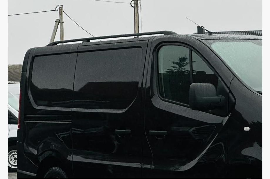 Opel Vivaro 2015 Рейлинги Черные с чугунными ножками длинная база Image