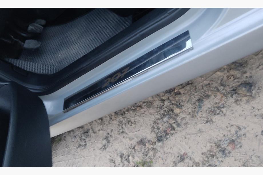 Peugeot 207 2006–2014 гг. Накладки на пороги Carmos (4 шт, нержавейка) Фото 4