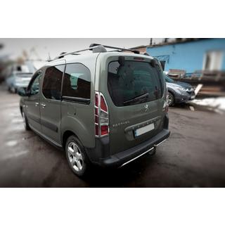 Хром Накладки на Задние Фонари Угловые (2шт, Пластик) Peugeot Partner Tepee 2008-2018 гг. фото 3
