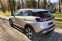 Peugeot 3008 2016-2023 гг. Боковые Подножки Fullmond (2 шт, Алюминий) фото 1