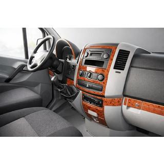 Накладки на панель приборов (19 деталей) Volkswagen Crafter 2006-2016 гг. фото 1