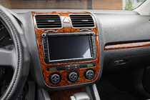 Volkswagen Golf 5 2003-2009 гг. Накладки на Панель Приборов Карбон фото 1