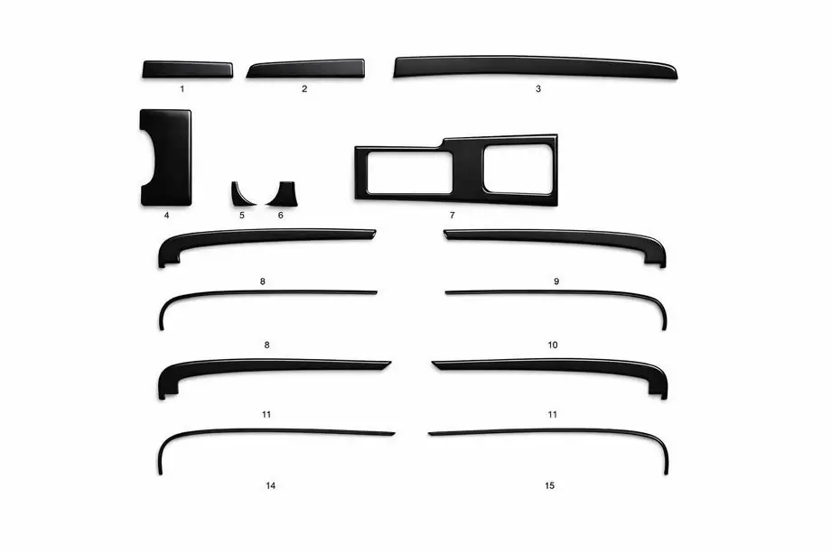 Chevrolet Epica 2006-2014 гг. Накладки в салон (Kit-2) Алюминий Фото 1