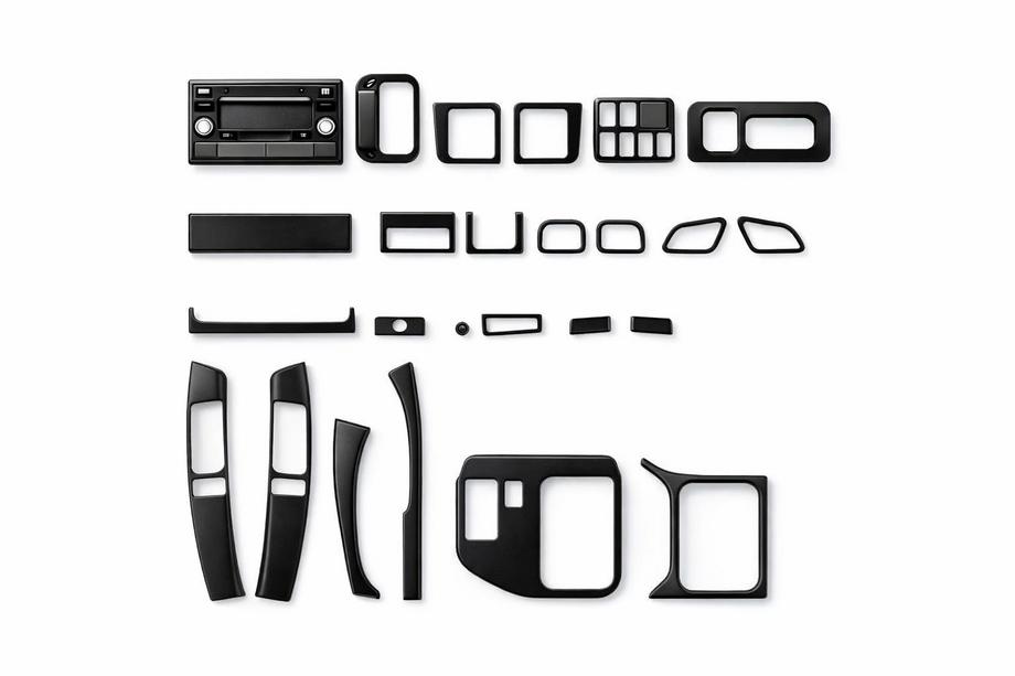 Toyota Land Cruiser Prado 120 2002-2009 гг. Интерьерные накладки для автомобиля Алюминий Image