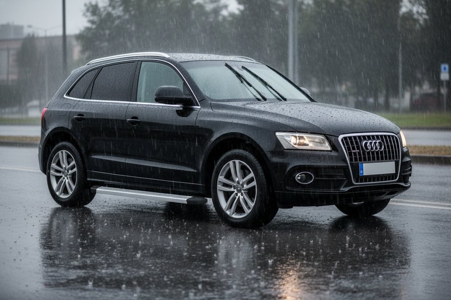 Audi Q5 2008-2017 гг. Боковые Подножки Maya V2 (2 шт., Алюминий) Image