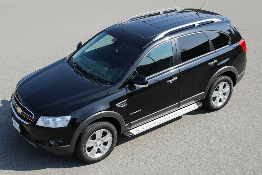Chevrolet Captiva 2006-2019 гг. Боковые Подножки Maya V2 (2 шт., Алюминий) Image
