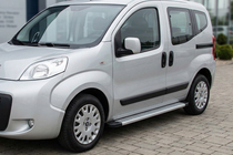 Citroen Nemo 2007-2017 гг. Боковые Подножки Maya V2 (2 шт., Алюминий) фото 1