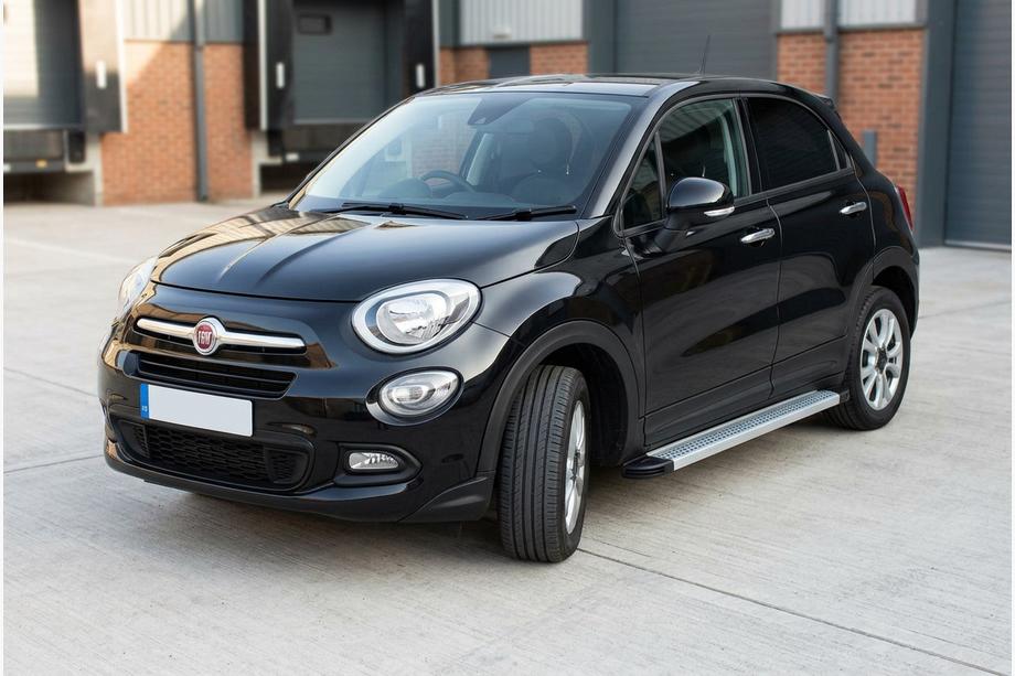 Fiat 500X 2014-2024 гг. Боковые Подножки Maya V2 (2 шт., Алюминий) Image