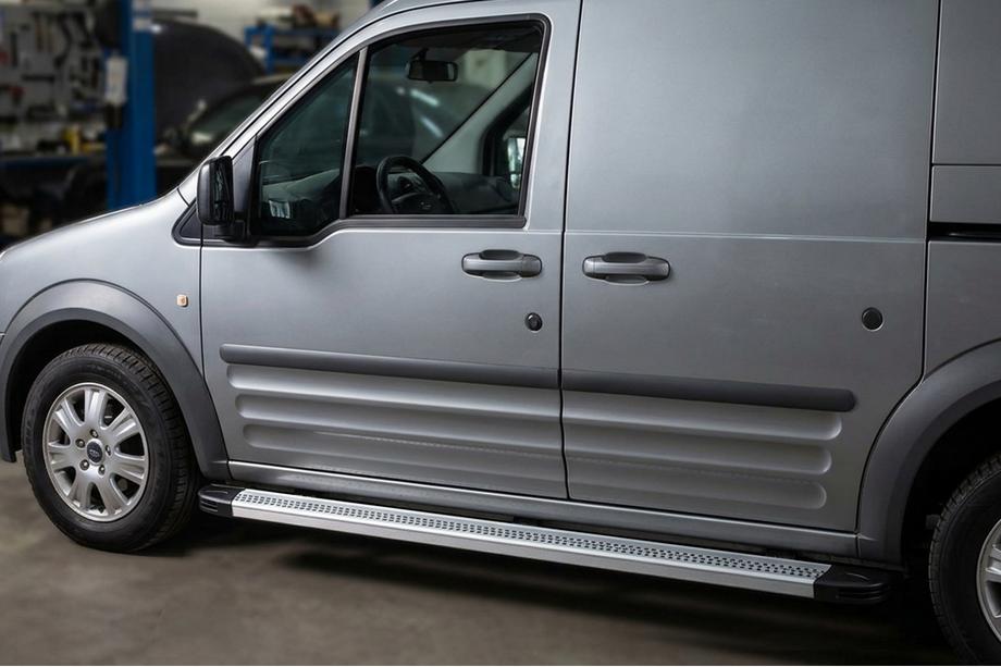 Ford Connect 2002–2006 гг. Боковые Подножки Maya V2 (2 шт., Алюминий) Image