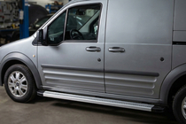 Ford Connect 2006–2009 гг. Боковые Подножки Maya V2 (2 шт., Алюминий) фото 1
