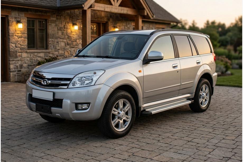 GreatWall Haval/Hover H3 2005-2013 гг. Боковые Подножки Maya V2 (2 шт., Алюминий) Image