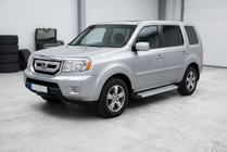 Honda Pilot 2008-2015 гг. Боковые Подножки Maya V2 (2 шт., Алюминий) фото 1