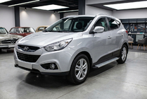 Hyundai IX-35 2010-2015 гг. Боковые Подножки Maya V2 (2 шт., Алюминий) фото 1