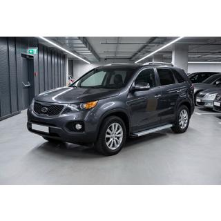Боковые Подножки Maya V2 (2 шт., Алюминий) Kia Sorento II XM 2009-2014 гг. фото 1