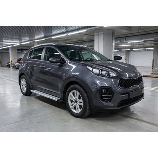 Боковые Подножки Maya V2 (2 шт., Алюминий) Kia Sportage 2015-2021 гг. фото 1
