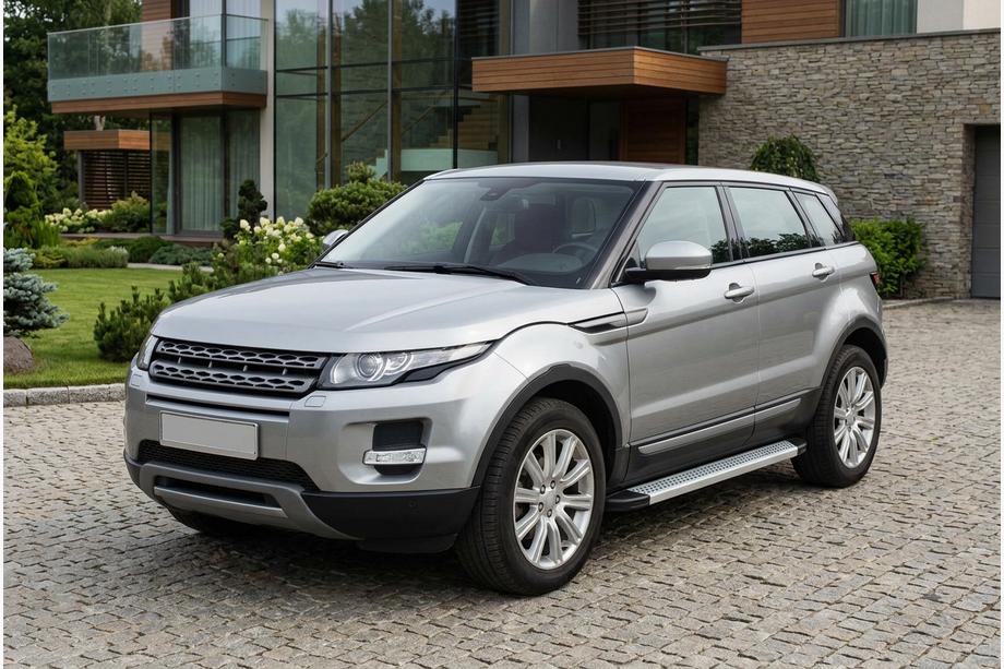 Range Rover Evoque 2012-2018 гг. Боковые Подножки Maya V2 (2 шт., Алюминий) Image