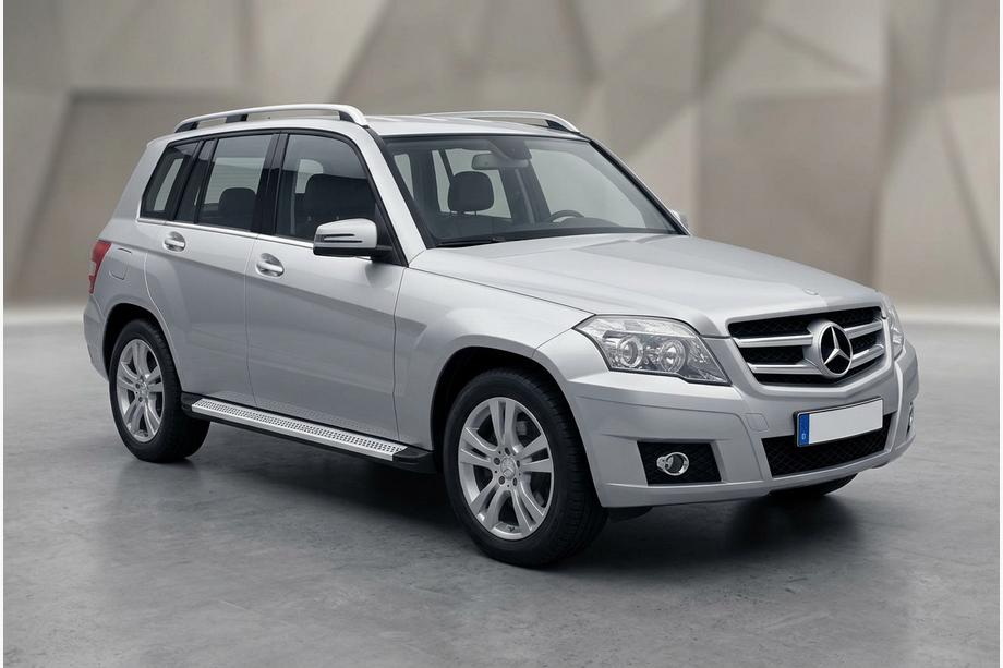 Mercedes GLK class X204 2008-2015 гг. Боковые Подножки Maya V2 (2 шт., Алюминий) Image
