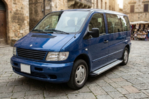 Mercedes Vito W638 1996-2003 гг. Боковые Подножки Maya V2 (2 шт., Алюминий) фото 1