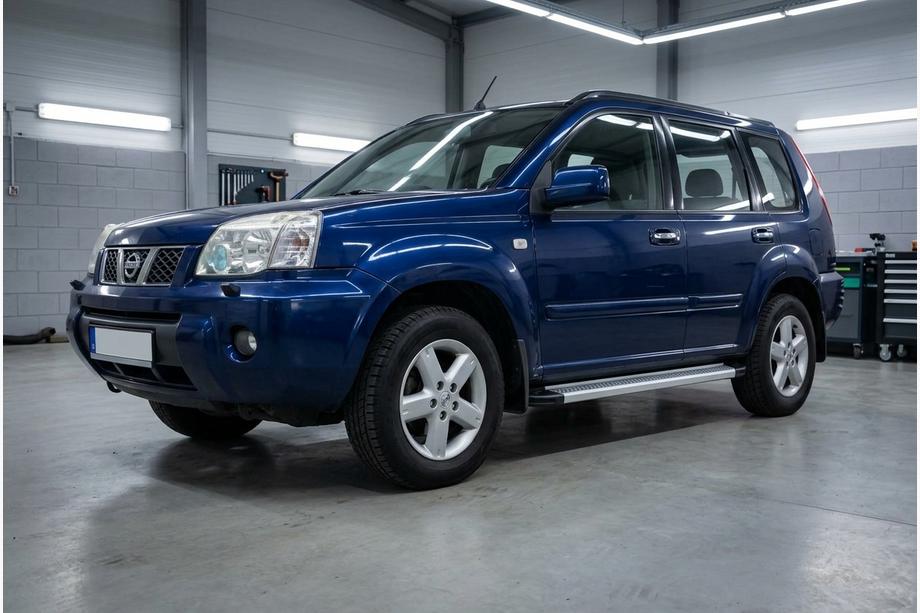 Nissan X-trail T30 2002-2007 гг. Боковые Подножки Maya V2 (2 шт., Алюминий) Image