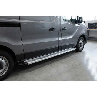 Боковые Подножки Maya V2 (2 шт., Алюминий) Opel Vivaro 2015-2019 гг. фото 1