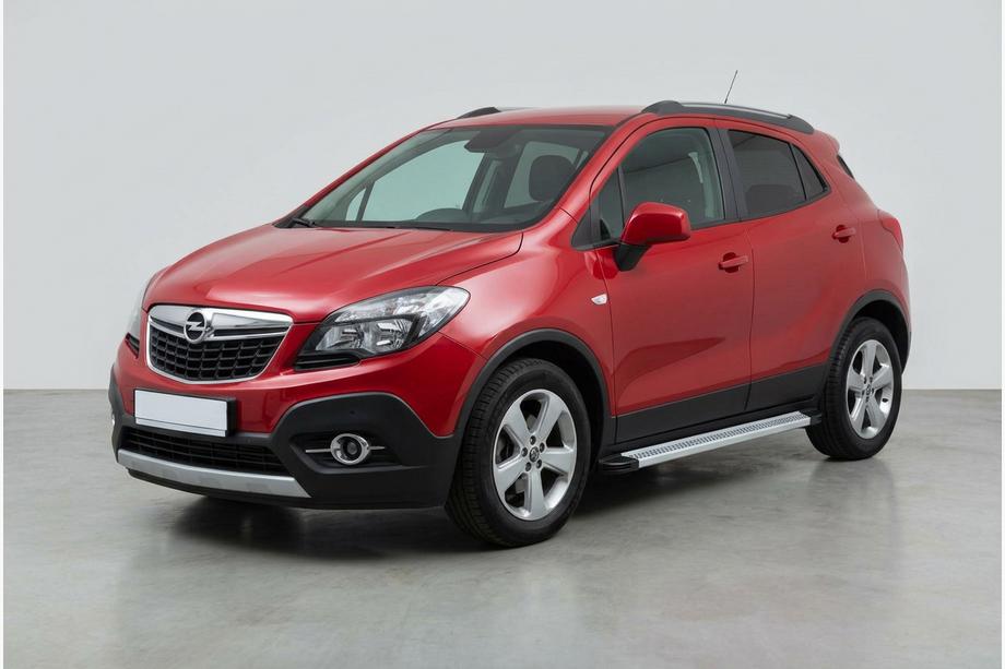 Opel Mokka 2012-2021 гг. Боковые Подножки Maya V2 (2 шт., Алюминий) Image