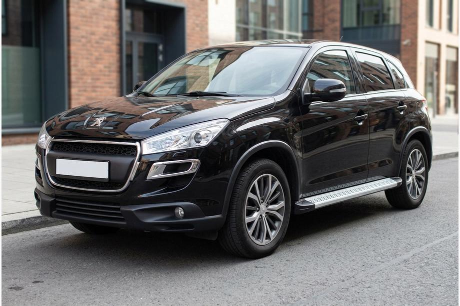 Peugeot 4008 2012-2017 гг. Боковые Подножки Maya V2 (2 шт., Алюминий) Image