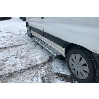 Боковые Подножки Maya V2 (2 шт., Алюминий) Peugeot Partner 1996-2008 гг. фото 1