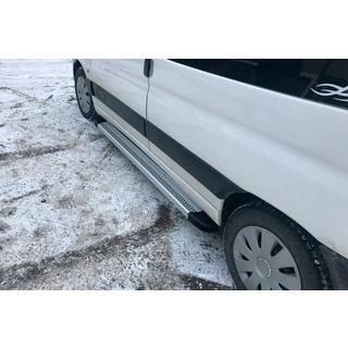 Боковые Подножки Maya V2 (2 шт., Алюминий) Peugeot Partner 1996-2008 гг. фото 2