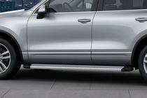 Porsche Cayenne 2003–2010 гг. Боковые Подножки Maya V2 (2 шт., Алюминий) фото 1