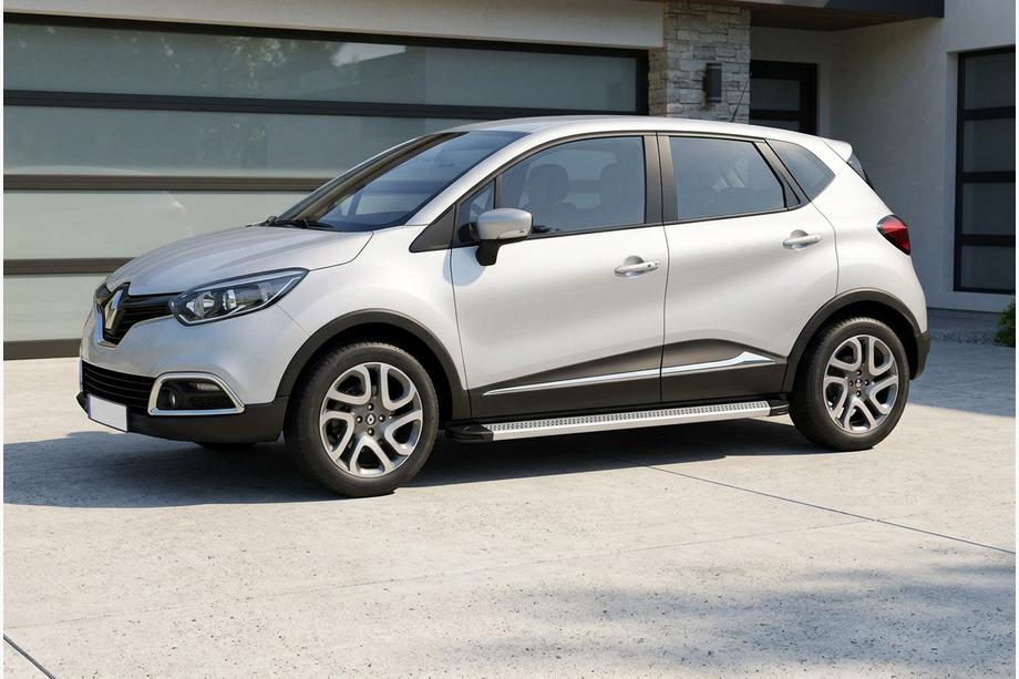 Renault Captur 2013-2019 гг. Боковые Подножки Maya V2 (2 шт., Алюминий) Image