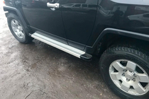 Toyota FJ Cruiser 2006-2022 гг. Боковые Подножки Maya V2 (2 шт., Алюминий) фото 3