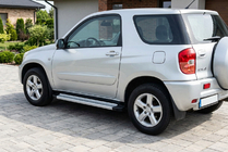 Toyota Rav 4 2001-2005 гг. Боковые Подножки Maya V2 (2 шт., Алюминий) фото 1