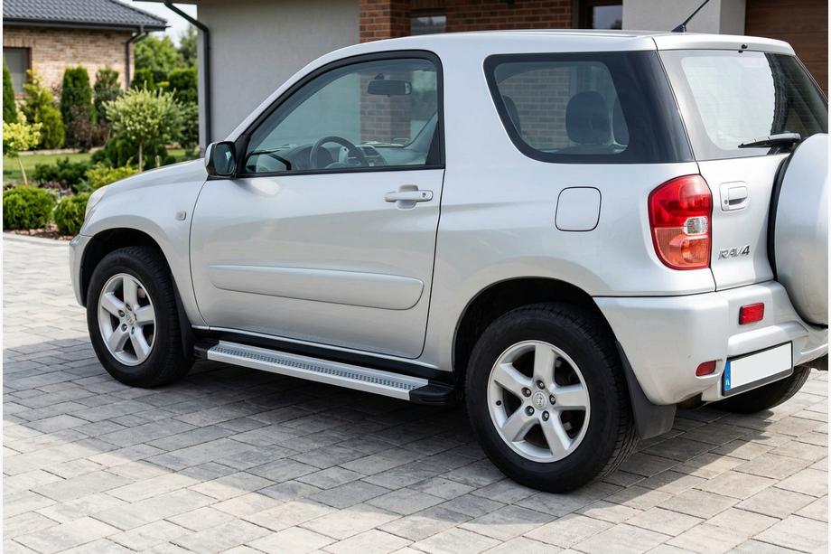 Toyota Rav 4 2001-2005 гг. Боковые Подножки Maya V2 (2 шт., Алюминий) Image