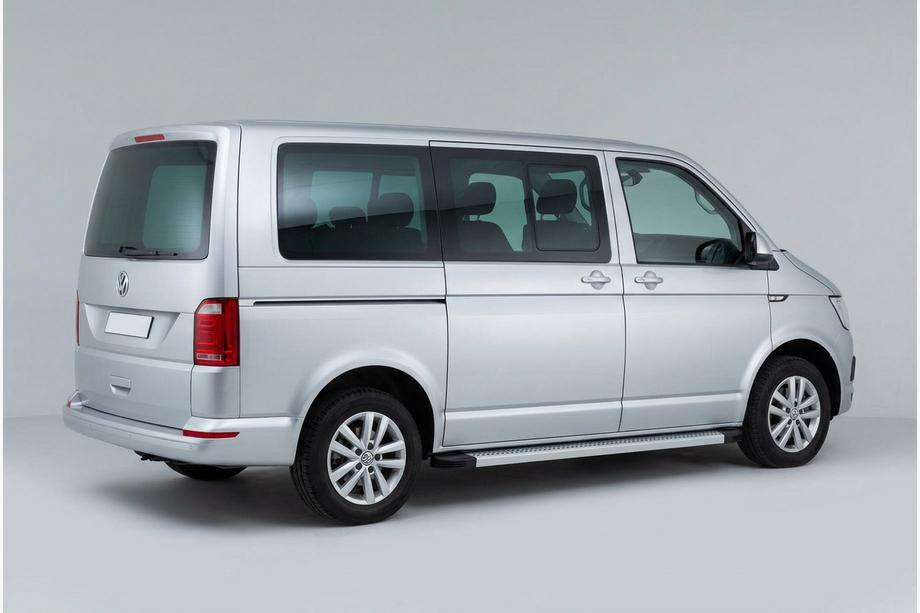 Volkswagen T6 2015-2024 гг. Боковые Подножки Maya V2 (2 шт., Алюминий) Image