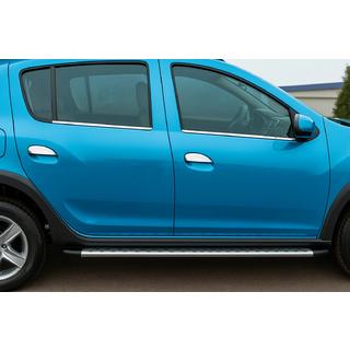 Renault Sandero накладки на уплотнитель боковых стекол