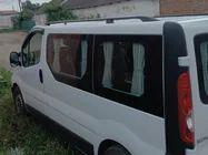 Renault Trafic 2001–2015 гг. Черные рейлинги Короткая, Пластиковые Ножки фото 11