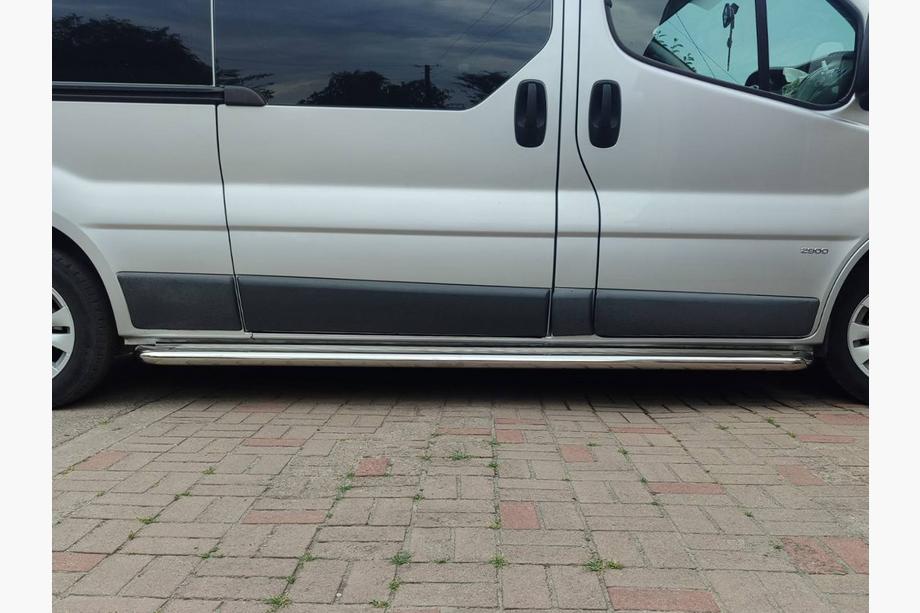 Renault Trafic 2001–2015 гг. Боковые Подножки Premium (2 шт., Нержавейка) 60 мм, длинная база Фото 12