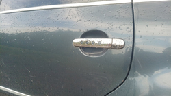 Seat Leon 2005-2012 гг. Хромированные накладки на ручки с отверстиями (нержавейка) 4 шт, OmsaLine - Итальянская Нержавейка фото 5