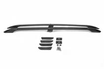 Toyota Land Cruiser Prado 120 2002-2009 гг. Рейлинги Черные Турецкие Пластиковые ножки фото 16