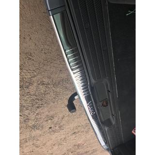 Накладка на задний бампер с загибом (Omsa, нержавейка) Mercedes Viano 2004-2014 гг. фото 3